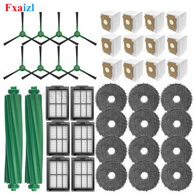 Para Irobot Roomba Plus 405 Combo/505 Combo Robot aspirador, cepillos principales, paños de fregona lateral, filtros, bolsas de polvo, Kit de accesorios