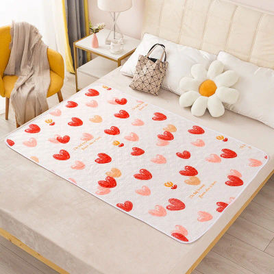 Colchón lavable impermeable, estera de orina para bebés y niños pequeños, Protector de cama de dibujos animados, ropa de cama para pañales, almohadillas para orina, tela transpirable