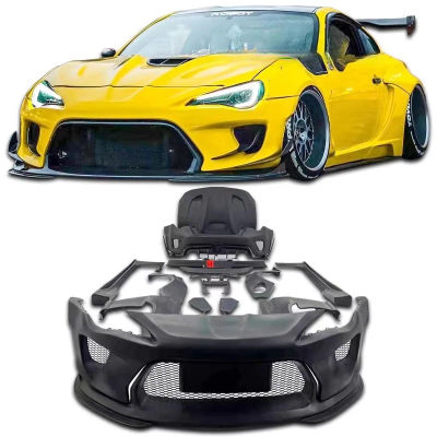 Para Toyota GT86 Subaru BRZ Kit de carrocería parachoques delantero y trasero Kit de carrocería de Robot ruedas de cuerpo ancho capó de alerón delantero y trasero