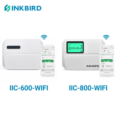 INKBIRD-controlador de aspersor inteligente WIFI, sistema programable, 6/8 zonas, temporizador de riego LCD Digital, Monitor de riego, aplicación gratuita