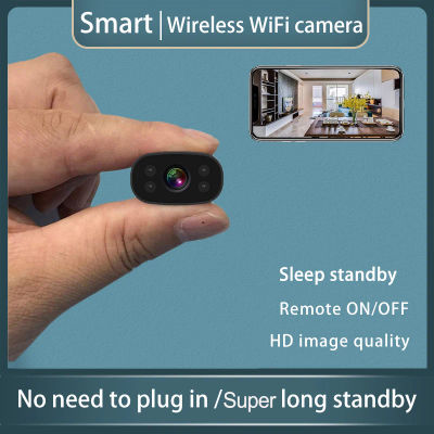 Mini Cámara de Seguridad WiFi Inalámbrica para el Hogar, Monitor Remoto, Cámara IP con Función de Activación Remota en Modo de Espera Inteligente y Batería de Larga Duración