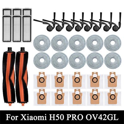 Accesorios para Robot Aspirador Xiaomi H50 PRO / OV42GL: Cepillo Principal, Cepillo Lateral, Filtro HEPA, Paños de Limpieza, Bolsa para Polvo, Repuestos