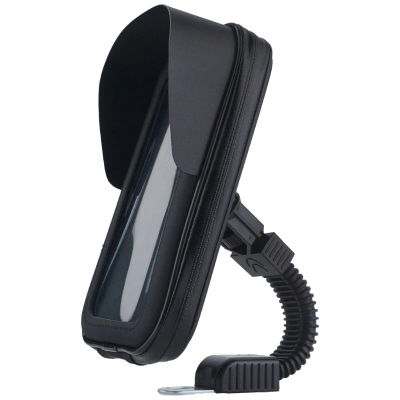 Bolsa de teléfono para motocicleta, soporte de teléfono para retrovisor de motocicleta, resistente al agua, con montaje de visera solar