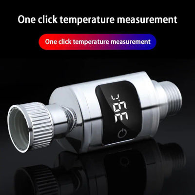 LED Digital Ducha Pirómetro Monitor de Temperatura Electricidad Pantalla LED 360 ° Pantalla giratoria para el hogar, cocina, baño, nuevo