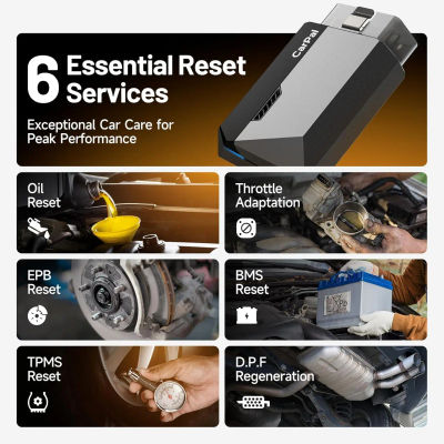 Escáner OBD2 Bluetooth TOPDON, Lector de Códigos, Diagnóstico de Todos los Sistemas, 6 Funciones de Reinicio, Herramienta de Diagnóstico Automotriz OBD2, Probador de Batería, Carpal