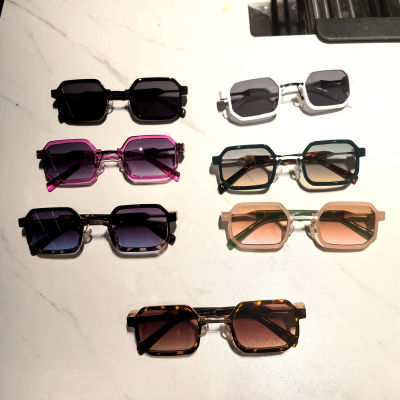 Gafas de sol rectangulares de moda para mujer: marca de diseñador, estilo retro, montura pequeña, cuadrado negro