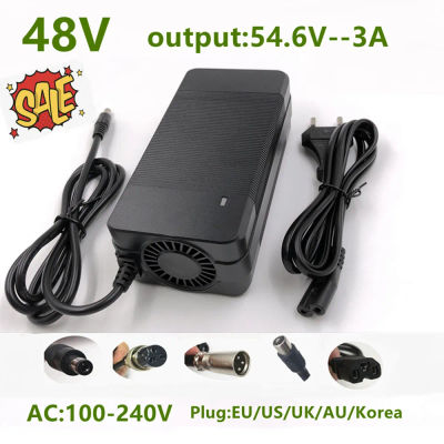 Kugoo-cargador de batería de litio de 54,6 V y 3a, paquete de batería de iones de litio de alta calidad con conectores, 48V, 13S