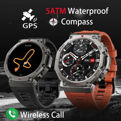 Reloj inteligente para t-rex 3 GPS Smartwatch AMOLED pantalla táctil 5ATM brújula al aire libre Monitor deportivo de Fitness inteligente reloj para hombres ForXiaomi