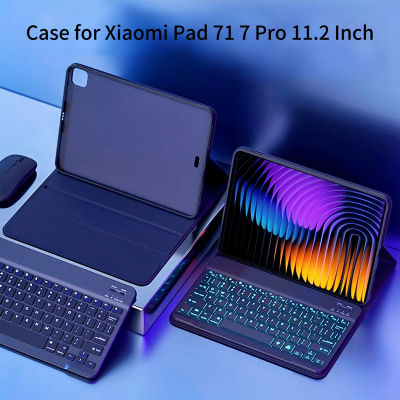 Funda para Xiaomi Pad 7 de 11,2 pulgadas, cubierta de teclado Bluetooth desmontable para Xiaomi Pad 7 Pro de 11,2 pulgadas