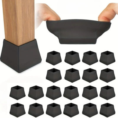 12 protectores de silicona grandes para patas de sillas y mesas - Almohadillas antideslizantes para muebles, adecuadas para suelos, protección contra arañazos y golpes.