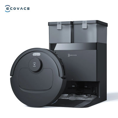 Aspiradora robótica ECOVACS DEEBOT T30e Omni con función de fregado, 25000 Pa, sistema de fregado giratorio OZMO Turbo 2.0, tecnología ZeroTangle 3.0 y estación de vaciado automático.