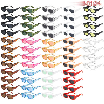 56 gafas de sol rectangulares pequeñas con diseño vintage para mujer, gafas cuadradas de marca de diseñador para mujer