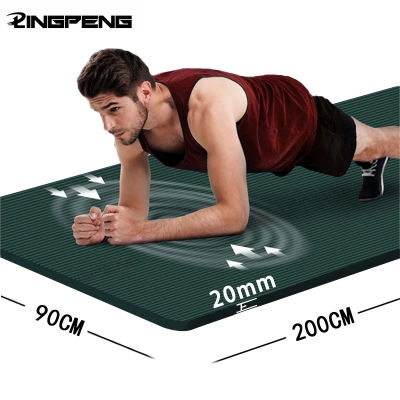 Esteras gruesas de Yoga NBR, estera deportiva antideslizante, manta para ejercicio, Yoga, Pilato, gimnasia, equipo de Fitness, trabajo en el suelo