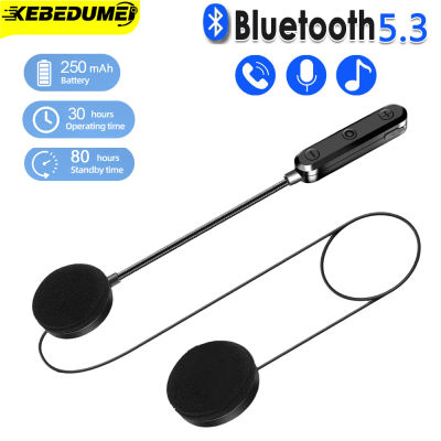 Auriculares para casco de motocicleta, Bluetooth 5,3, Kit de llamadas manos libres inalámbrico, estéreo para conductor, reproductor de música MP3, auriculares para Moto
