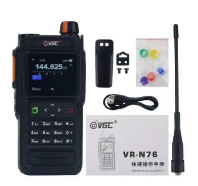 VR-N76 Walkie Talkie portátil UV de doble banda IP67 impermeable Radio al aire libre Bluetooth posicionamiento GPS ​