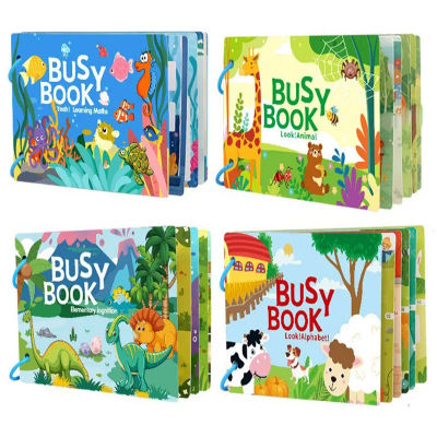 Libro de Actividades Montessori, Mi Primer Libro Sensorial, Juguete Educativo de Aprendizaje Temprano, Juego de Emparejamiento para Bebés de 3, 4 y 5 Años