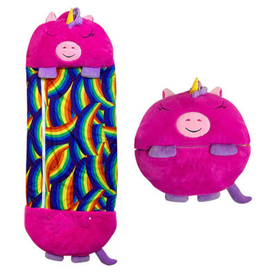 Sacos de dormir de dibujos animados para niños, saco de dormir con almohada, muñeco de peluche, almohada para niños y niñas, saco de dormir de animales para cumpleaños