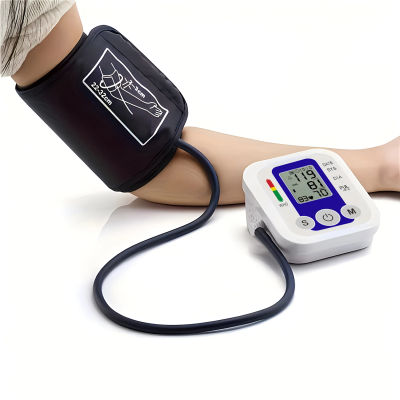 Kit de prueba de presión arterial de brazo Digital, Monitor con Sensor de manguito, tonómetro de presión automático BP, tensiómetro, medidor de pulso y frecuencia cardíaca