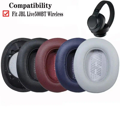 Almohadillas de repuesto para jbl LIVE500BT live 500bt, almohadillas de espuma suave de cuero para auriculares Bluetooth
