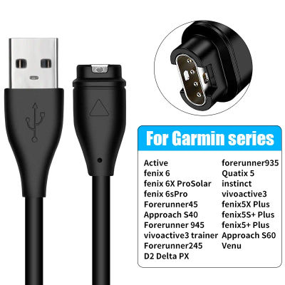 Para Garmin Fenix 8 5 5X Plus 6 6X Pro 7 cargador USB-C cargador Smartwatch Cable cargador de repuesto 3,3 pies