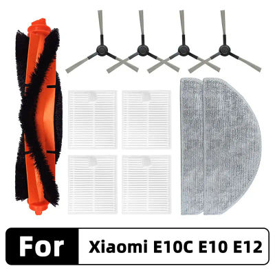 Ajuste para Xiaomi E10 E10C E12 B112 / 3C Plus C103 Robot repuestos de aspiradora accesorios cepillo lateral principal filtro fregona