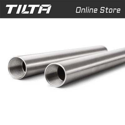 TILTA-Barra de aluminio de 15mm para estudio fotográfico, aparejo de montaje en hombro para Monitor de enfoque de seguimiento, caja mate DSLR de 100/150/200/300mm, R15-100-B
