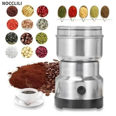 Mini Molinillo Eléctrico de 300 ml, Pulverizador Ultrafino para Alimentos para Bebés, Café, Especias, Pimienta, Granos, con 2/4 Cuchillas, Uso Doméstico