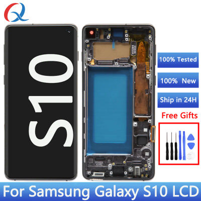 Pantalla lcd SM S10 para teléfono móvil, repuesto para galaxy S10, samsung galaxy S10