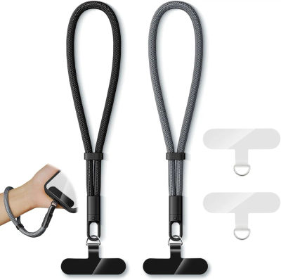 Cordón Universal ajustable para teléfono móvil, correa de muñeca corta con diseño anticaída de bloqueo automático, correa de poliéster duradera para teléfono