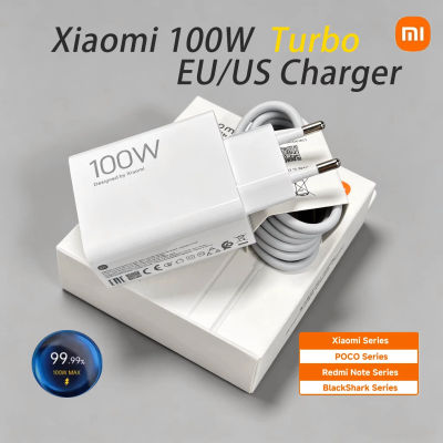 Cargador Original Xiaomi de 100W Turbo Super Rápido con Adaptador EU y Cable Tipo C para Mi 15, 13T, 12S, Redmi Note 14