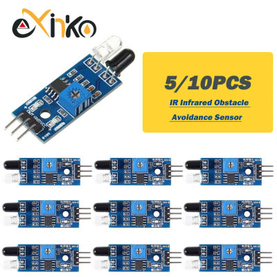 Módulo de Sensor de evitación de obstáculos infrarrojo IR, 5/10 Uds., para Arduino Diy, Robot de coche inteligente, fotoeléctrico reflectante de 3 pines
