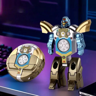 Nuevo Robot de deformación de bola giratoria 360, juguete de descompresión giroscópico para la yema del dedo, juguetes sensoriales para adultos anticompresión, regalos para niños