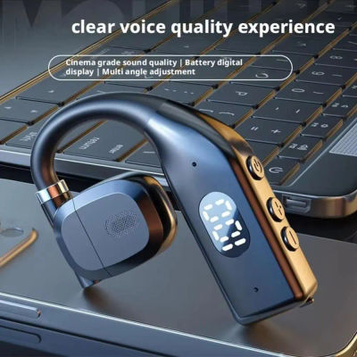 Nuevos Auriculares Bluetooth 5.4 Inalámbricos con Diseño de Gancho para la Oreja, Micrófono, Auriculares para Juegos, Reducción de Ruido, Sonido Estéreo