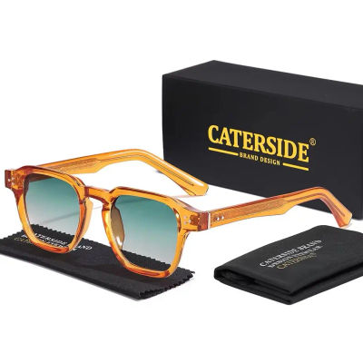 Gafas de Sol Cuadradas CATERSIDE de Moda para Hombre, con Inserto Central, Marca de Lujo, Gafas de Sol para Mujer, para Viajes, Playa, Fiestas, Festivales, Regalos
