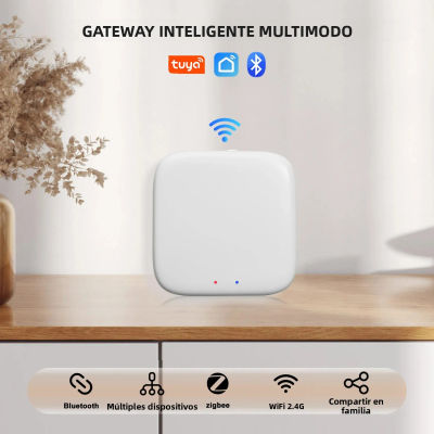 Dispositivo de enlace Zigbee WiFi Bluetooth para el hogar inteligente Tuya, compatible con el control por voz de Alexa y Google a través de la aplicación Smart Life.