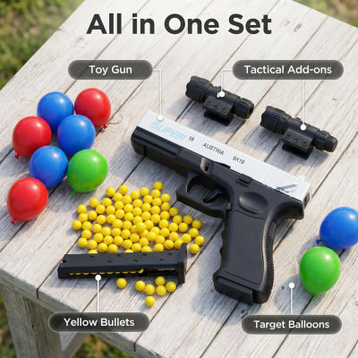 Pistola de Juguete de Balas Suaves Segura con Cargador y Bolas, Adecuada para Actividades de Juego de Tiro CS al Aire Libre