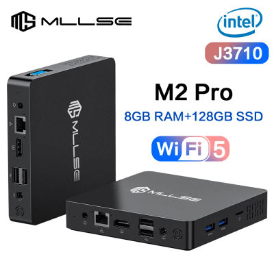 Mini PC MLLSE M2 Pro Intel Gemini Lake Intel J3710 8GB RAM 128GB ROM WiFi 5 de Doble Banda Bluetooth 4.2 USB 3.0 Mini Ordenador
