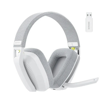 BINNUNE BW06 2,4 GHz auriculares Bluetooth para juegos con micrófono para PS5 PS4 PC Mac Playstation auriculares inalámbricos para juegos con micrófono