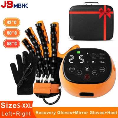 Guantes de Robot de rehabilitación calentados, herramienta de recuperación de entrenamiento con función de dedo y mano, dispositivo de entrenamiento de fisioterapia para accidente cerebrovascular de