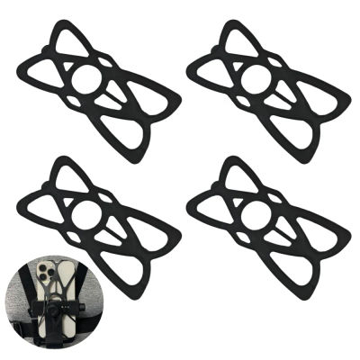 Soporte de silicona para teléfono con correa de goma, bandas de seguridad universales para motocicleta y bicicleta, accesorios de sujeción web para teléfono.