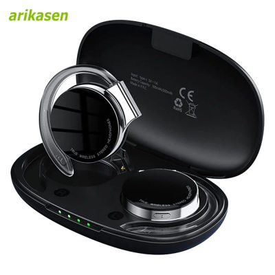 Auriculares de oído abierto TWS auriculares inalámbricos Bluetooth micrófonos con cancelación de ruido auriculares con luces para correr de noche deporte