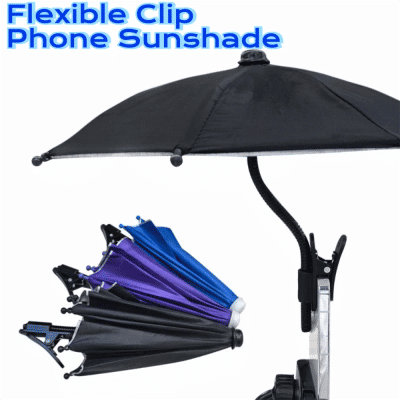 Soporte de Teléfono para Auto con Diseño Flexible, Antideslizante, Antirreflejo, Protección Contra la Lluvia, Manguera Metálica, Soporte para Teléfono Móvil en el Auto