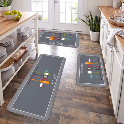 Alfombrilla de esponja multiusos para absorción de agua, antideslizante, para cocina, baño, absorción de humedad, alfombra lavable a máquina, 1 pieza