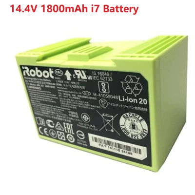 Reemplazo de batería i7 de 14,4 V y 1800mAh para iRobot Roomba e y i Series i7+ e5 7150 7550 i3 3150 i3+ 3550 i4 4150 i4 piezas de repuesto