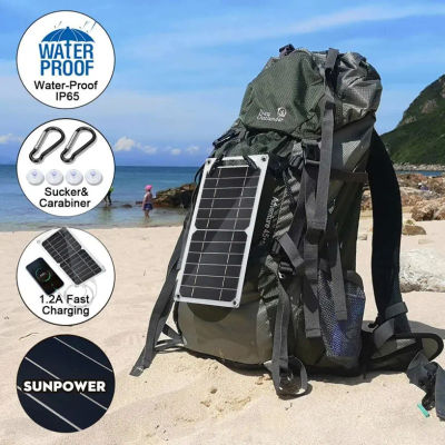 Panel Solar al por Mayor, 1-14 Piezas, USB, Impermeable, para Exteriores, Senderismo, Camping, Batería Portátil, Cargador de Teléfono Móvil, Panel de Carga