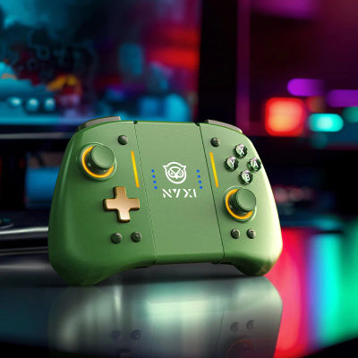 NYXI Hyperion Pro para Switch2/Switch Controlador de juego Bluetooth Gamepad inalámbrico verde