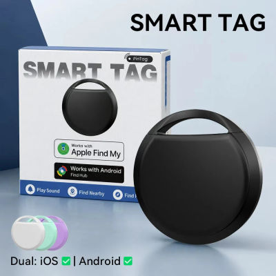 Etiqueta Inteligente Bluetooth Compatible con Apple Find My y Google Find Hub, Localizador Antipérdida para Llaves, Carteras, Equipaje y Mascotas