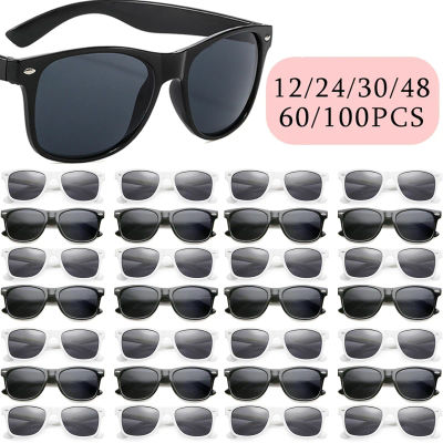 Gafas de sol cuadradas para novia y novio, regalos de dama de honor, suministros de boda, regalo de despedida de soltera, gafas de sol con uñas de arroz