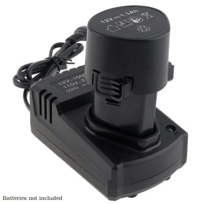 Cargador recargable de iones de litio de 12V CC EE. UU./UE, soporte de 110-240V para taladro eléctrico, soporte de cargador recargable de iones de litio de 12V CC EE. UU./UE