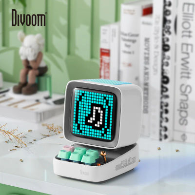 Divoom ditoo-pro Altavoz bluetooth de escritorio portátil para niños, reloj de Hora lametric, pixel art, reloj despertador retro Para sala de juegos